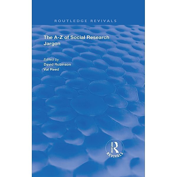 The A-Z of Social Research Jargon, David Robinson, Val Reed