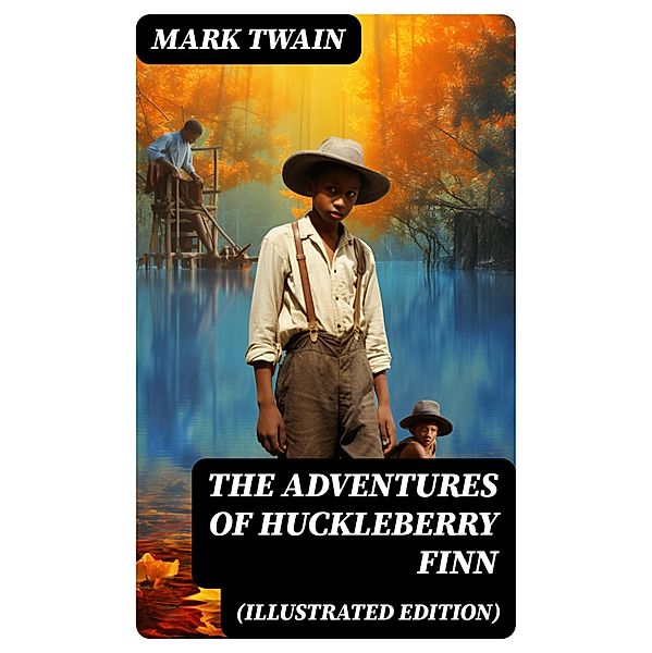 THE ADVENTURES OF HUCKLEBERRY FINN (Illustrated Edition), Mark Twain