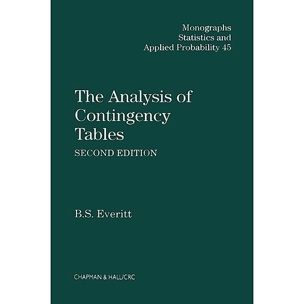 The Analysis of Contingency Tables, Brian S. Everitt