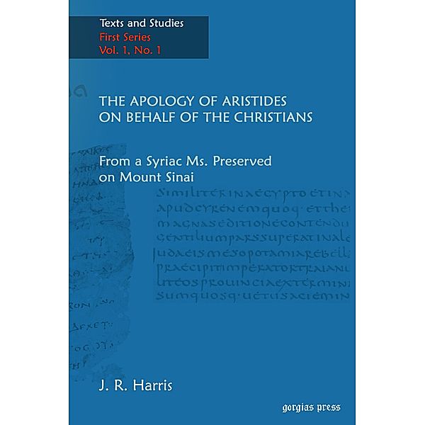 The Apology of Aristides on behalf of the Christians, Sean A. Adams