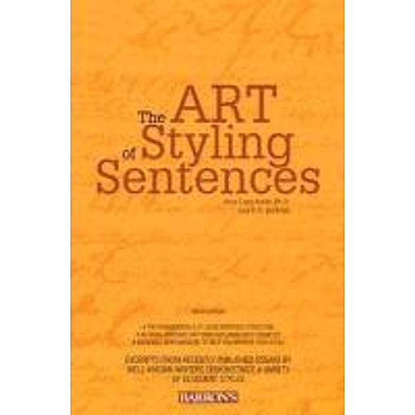 The Art of Styling Sentences, Ann Longknife, K. D. Sullivan