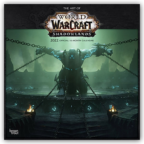 The Art of World of Warcraft 2022- 16-Monatskalender, BrownTrout Publisher