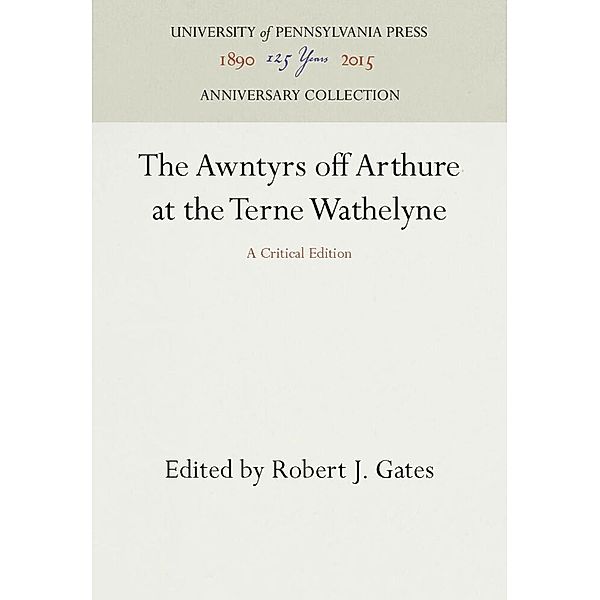 The Awntyrs off Arthure at the Terne Wathelyne