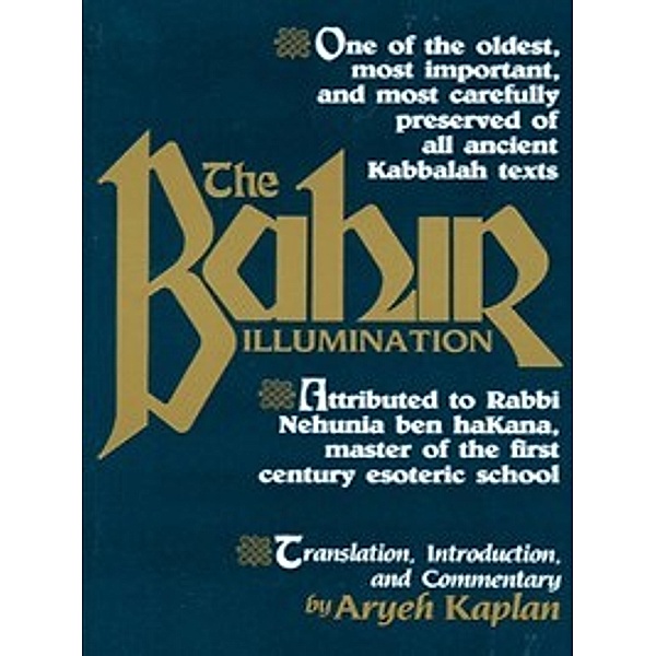The Bahir, Aryeh Kaplan