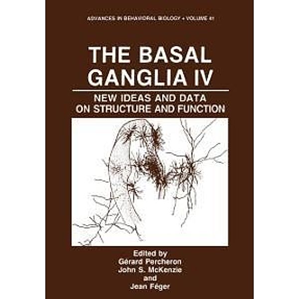 The Basal Ganglia IV / Advances in Behavioral Biology Bd.41