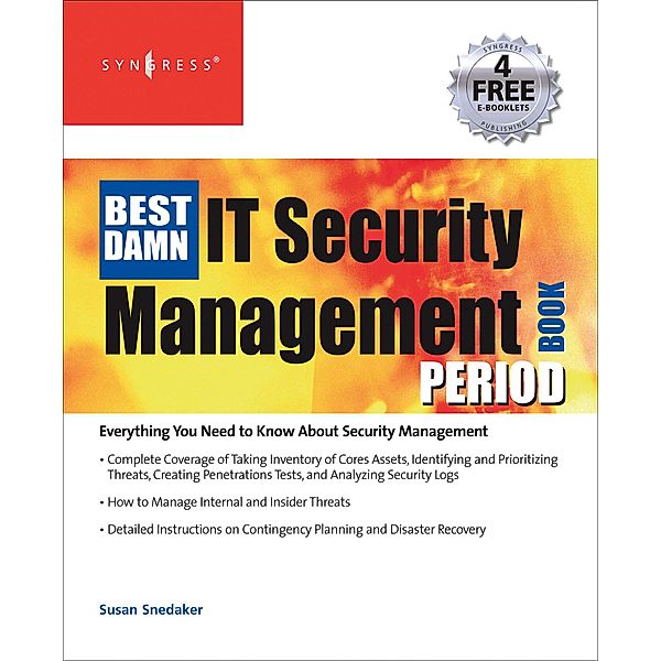 The Best Damn IT Security Management Book Period, Susan Snedaker, Robert Mccrie