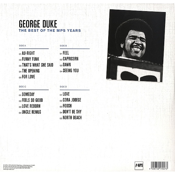 The Best Of The Mps Years (Vinyl), George Duke