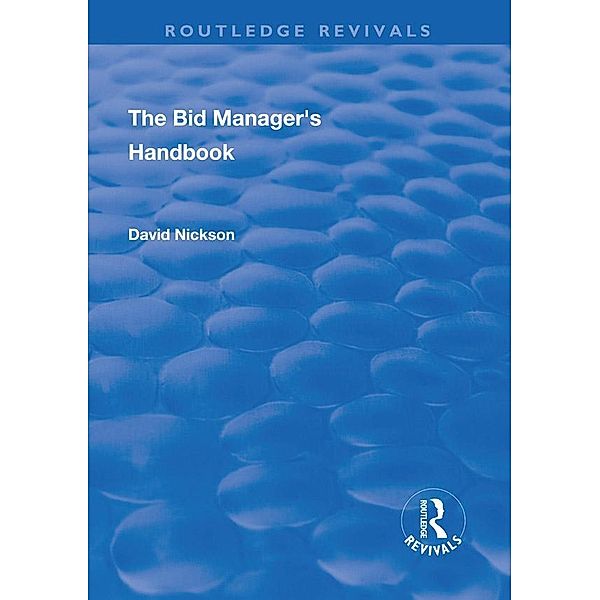 The Bid Manager's Handbook, David Nickson