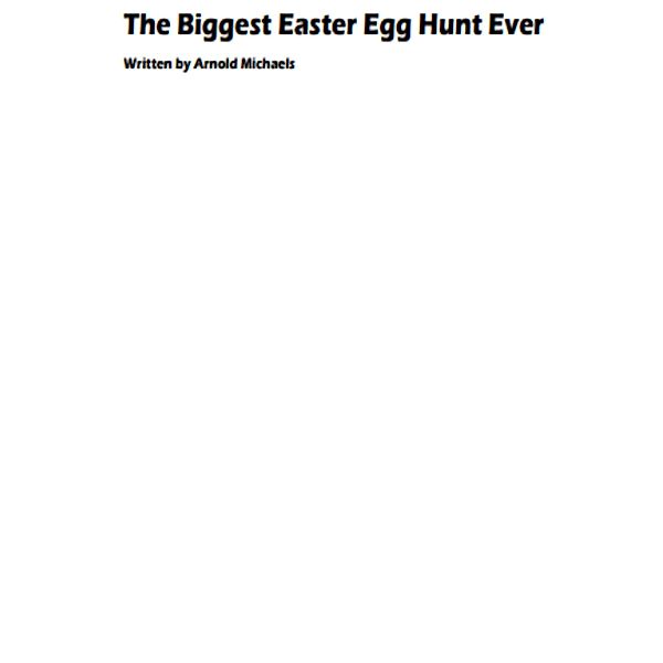 The Biggest Easter Egg Hunt Ever, Arnold Michaels