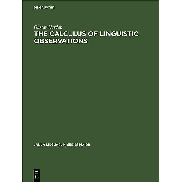 The Calculus of Linguistic Observations, Gustav Herdan