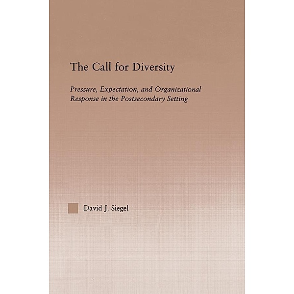 The Call For Diversity, David J. Siegel