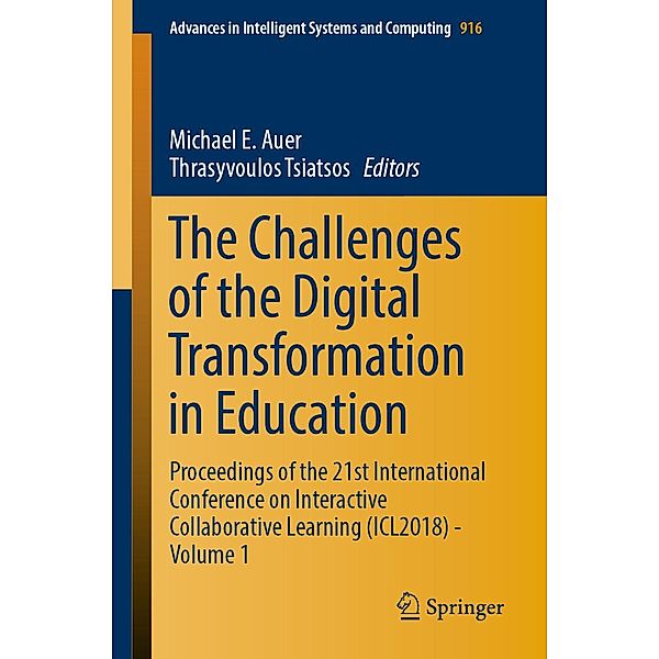 The Challenges of the Digital Transformation in Education / Advances in Intelligent Systems and Computing Bd.916