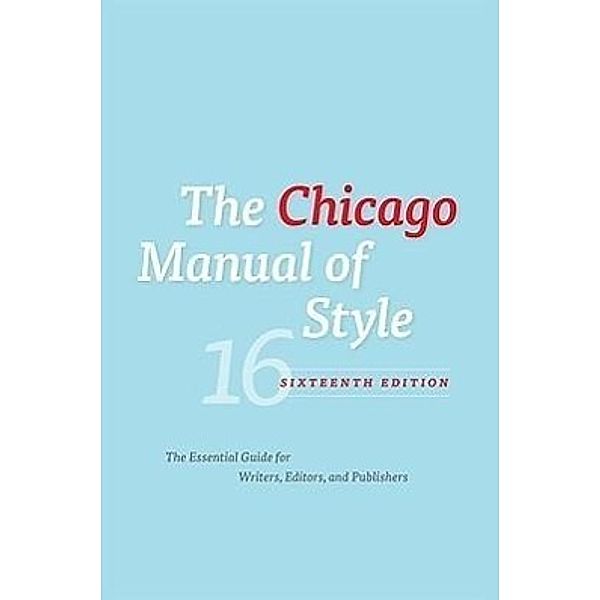 The Chicago Manual of Style