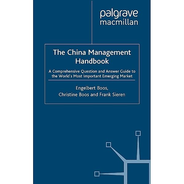 The China Management Handbook, F. Sieren, E. Boos