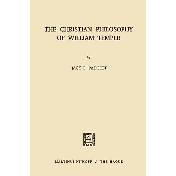 The Christian Philosophy of William Temple, S. T. Padgett