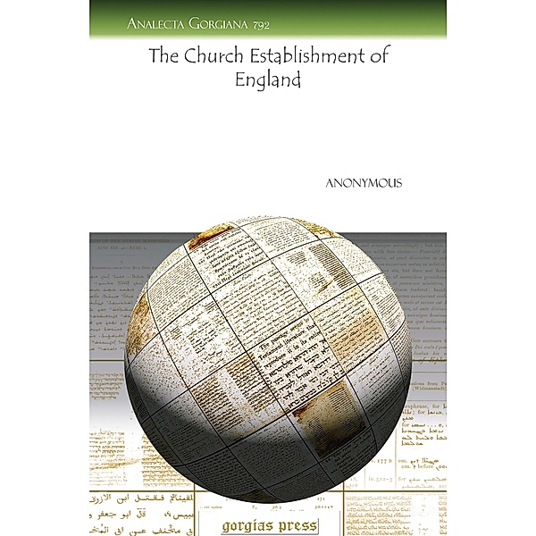 The Church Establishment of England, Anonymous Anonymous