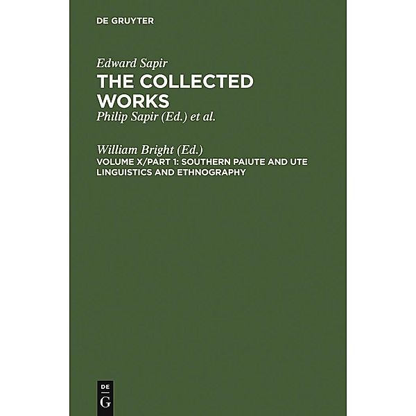 The Collected Works of Edward Sapir 10