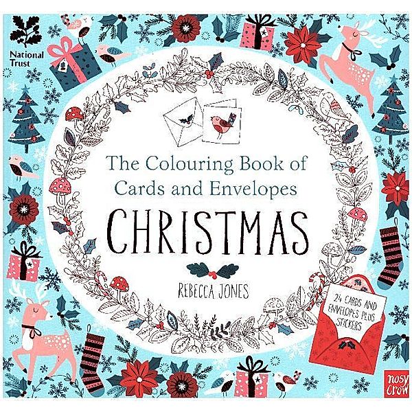 The Colouring Book of Cards and Envelopes - Christmas, Rebecca Jones