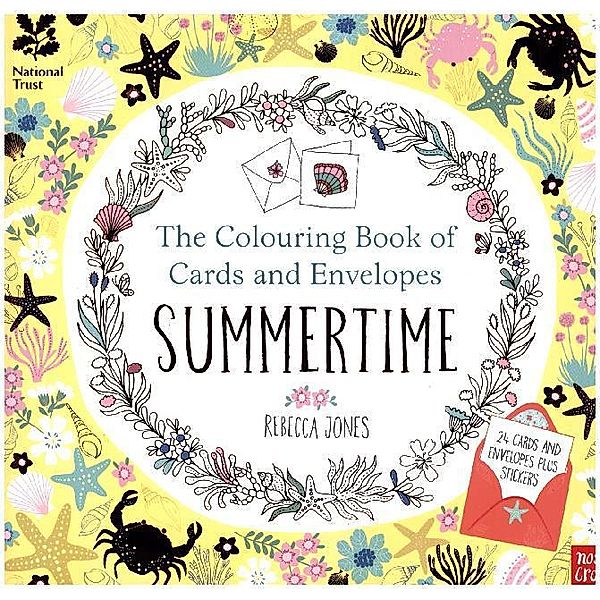 The Colouring Book of Cards and Envelopes - Summertime, Rebecca Jones
