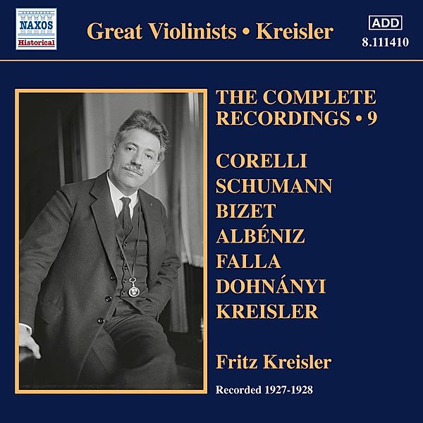 The Complete Recordings,Vol.9, Fritz Kreisler, Hugo Kreisler, Carl Lamson