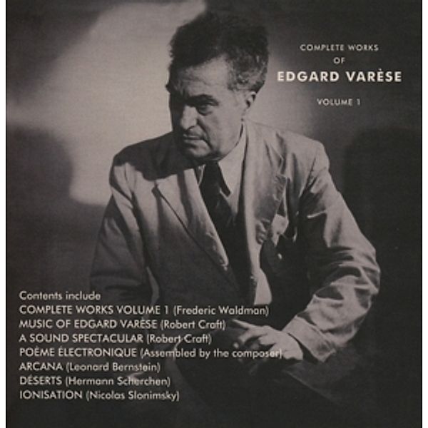 The Complete Works Of Edgard Varèse Vol.1 (3cd), Edgard Varèse