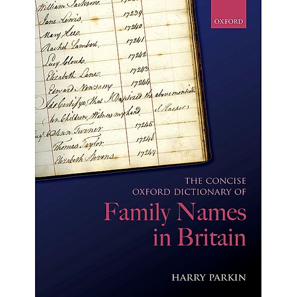 The Concise Oxford Dictionary of Family Names in Britain, Harry Parkin