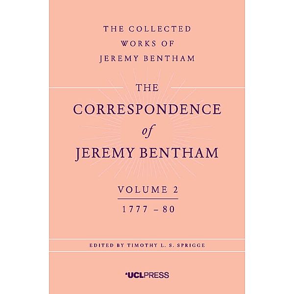 The Correspondence of Jeremy Bentham, Volume 2 / The Correspondence of Jeremy Bentham Bd.2, Jeremy Bentham