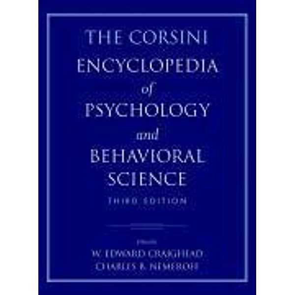 The Corsini Encyclopedia of Psychology and Behavioral Science, 4 Vols.