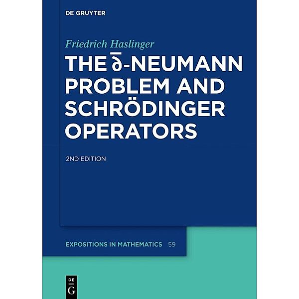 The d-bar Neumann Problem and Schrödinger Operators, Friedrich Haslinger