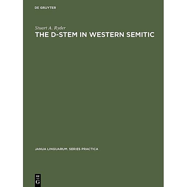 The D-stem in Western Semitic, Stuart A. Ryder