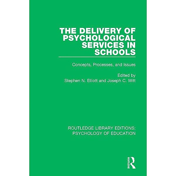 The Delivery of Psychological Services in Schools