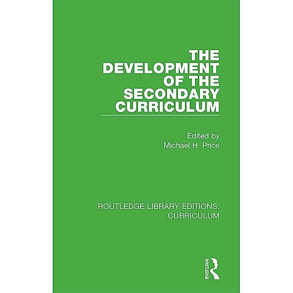 The Development of the Secondary Curriculum