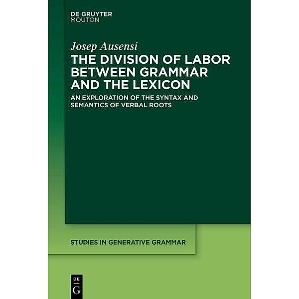 The Division of Labor between Grammar and the Lexicon, Josep Ausensi