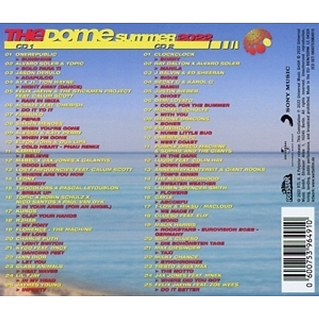 The Dome Summer 2022 2 CDs von Diverse Interpreten Weltbild.de