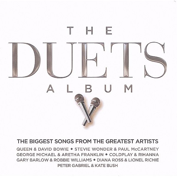 The Duets Album, 2 CDs, Queen, David Bowie, Stevie Wonder, Paul Mccartney, George Michael, Aretha Franklin