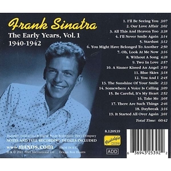 The Early Years Vol.1, Frank Sinatra