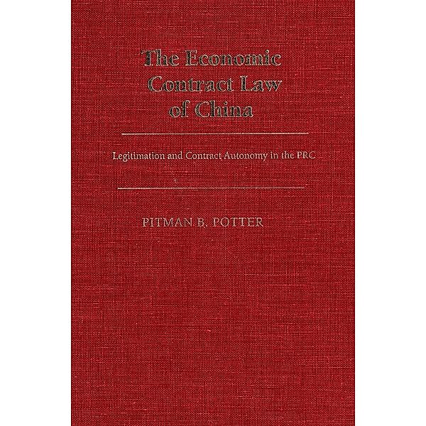 The Economic Contract Law of China / Americana Library (AL), Pitman B. Potter
