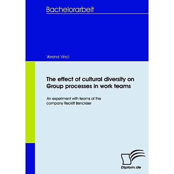 The effect of cultural diversity on group processes in work teams, Verena Vinci