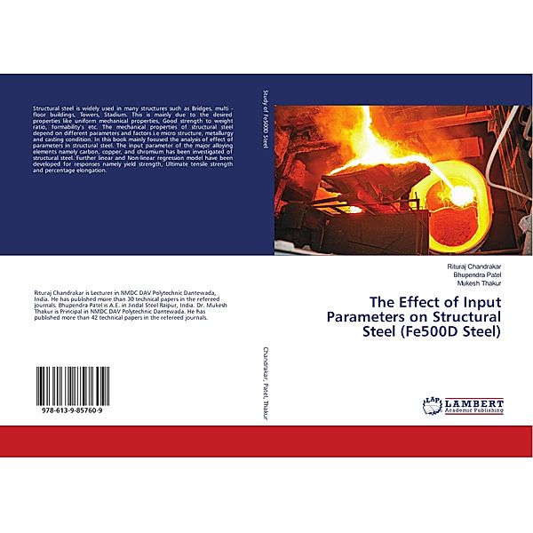 The Effect of Input Parameters on Structural Steel (Fe500D Steel), Rituraj Chandrakar, Bhupendra Patel, Mukesh Thakur