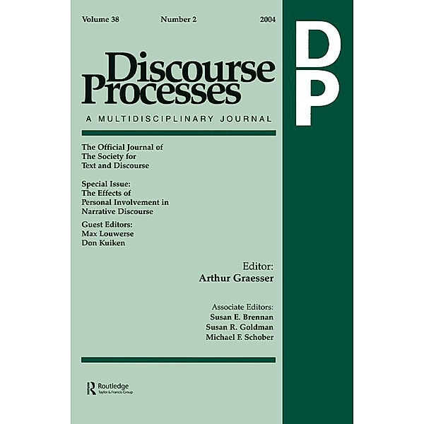 The Effects of Personal Involvement in Narrative Discourse