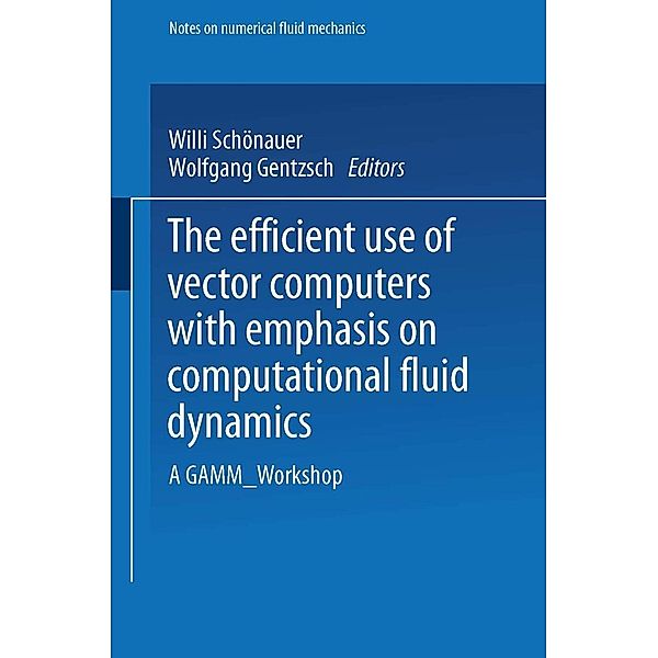 The Efficient Use of Vector Computers with Emphasis on Computational Fluid Dynamics / Notes on Numerical Fluid Mechanics and Multidisciplinary Design Bd.12, Willi Schönauer, Wolfgang Gentzsch