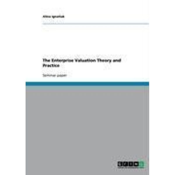 The Enterprise Valuation Theory and Practice, Alina Ignatiuk