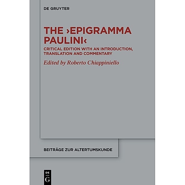 The 'Epigramma Paulini'