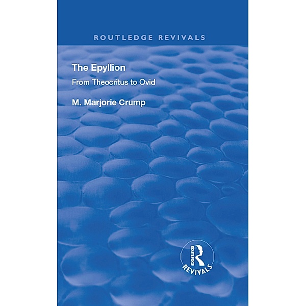 The Epyllion, M. Marjorie Crump