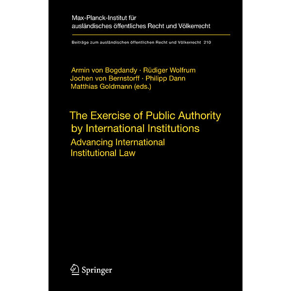 The Exercise of Public Authority by International Institutions