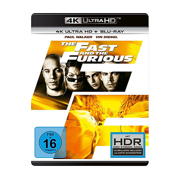 The Fast and the Furious (4K Ultra HD), Paul Walker Michelle Rodriguez Vin Diesel