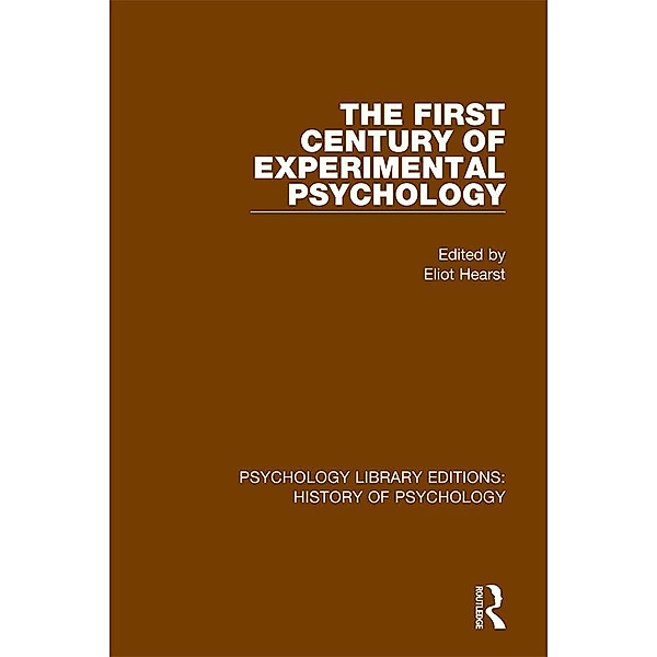 The First Century of Experimental Psychology