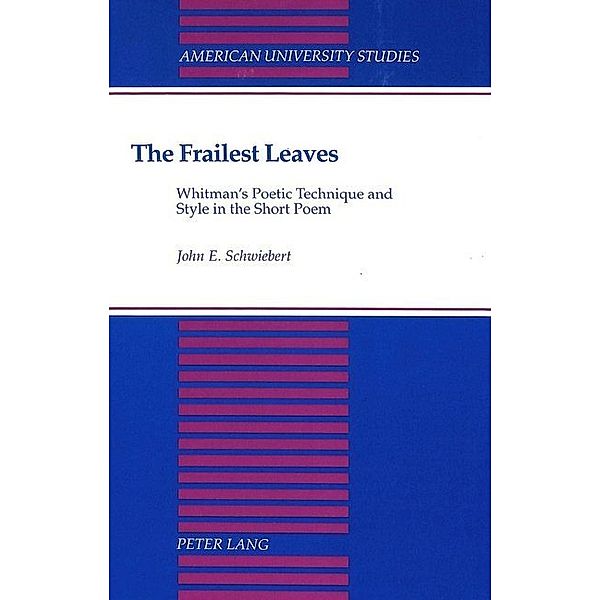 The Frailest Leaves, John Schwiebert