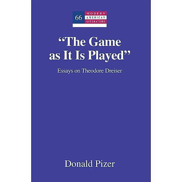 The Game as It Is Played, Donald Pizer