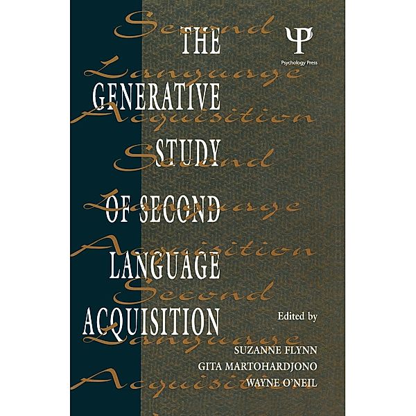 The Generative Study of Second Language Acquisition